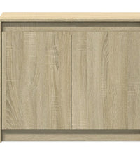 LED-Sideboard Sonoma-Eiche 72x34x61 cm Holzwerkstoff