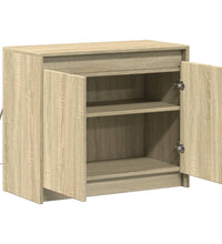 LED-Sideboard Sonoma-Eiche 72x34x61 cm Holzwerkstoff