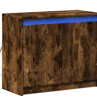 LED-Sideboard Räuchereiche 72x34x61 cm Holzwerkstoff