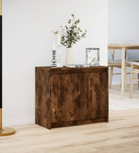 LED-Sideboard Räuchereiche 72x34x61 cm Holzwerkstoff