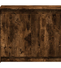 LED-Sideboard Räuchereiche 72x34x61 cm Holzwerkstoff