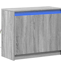 LED-Sideboard Grau Sonoma 72x34x61 cm Holzwerkstoff