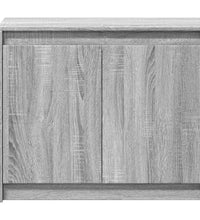 LED-Sideboard Grau Sonoma 72x34x61 cm Holzwerkstoff