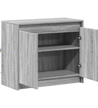 LED-Sideboard Grau Sonoma 72x34x61 cm Holzwerkstoff