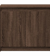 LED-Sideboard Braun Eichen-Optik 72x34x61 cm Holzwerkstoff