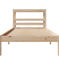 Massivholzbett ohne Matratze 100x200 cm Kiefernholz