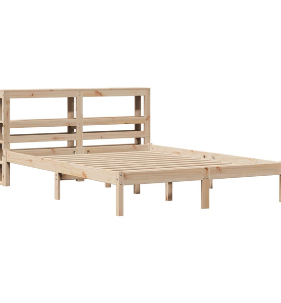 Massivholzbett ohne Matratze 140x200 cm Kiefernholz