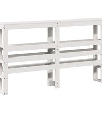 Massivholzbett ohne Matratze Weiß 160x200 Kiefernholz