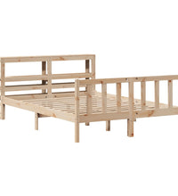 Massivholzbett ohne Matratze 160x200 cm Kiefernholz