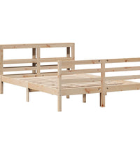 Massivholzbett ohne Matratze 140x190 cm Kiefernholz