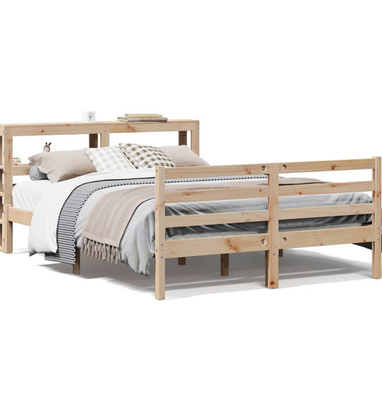 Massivholzbett ohne Matratze 140x190 cm Kiefernholz