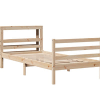 Massivholzbett ohne Matratze 100x200 cm Kiefernholz