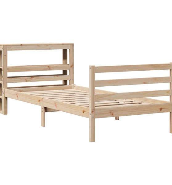 Massivholzbett ohne Matratze 100x200 cm Kiefernholz