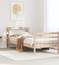 Massivholzbett ohne Matratze 100x200 cm Kiefernholz