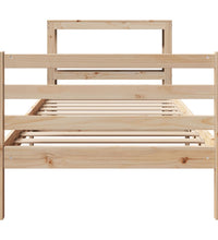 Massivholzbett ohne Matratze 100x200 cm Kiefernholz