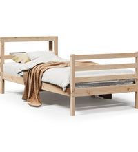Massivholzbett ohne Matratze 100x200 cm Kiefernholz