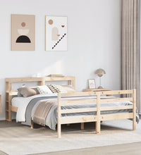 Massivholzbett ohne Matratze 150x200 cm Kiefernholz