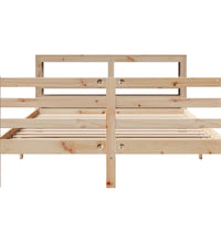 Massivholzbett ohne Matratze 150x200 cm Kiefernholz