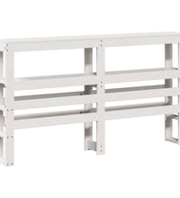 Massivholzbett ohne Matratze Weiß 160x200 Kiefernholz