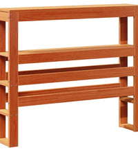 Massivholzbett ohne Matratze Wachsbraun 75x190 cm Kiefernholz