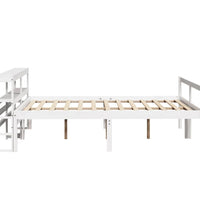 Seniorenbett mit Kopfteil ohne Matratze Weiß 135x190 cm