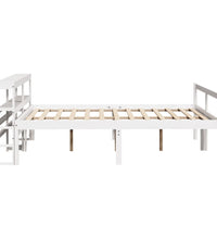 Seniorenbett mit Kopfteil ohne Matratze Weiß 140x190 cm