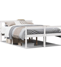 Seniorenbett mit Kopfteil ohne Matratze Weiß 140x190 cm