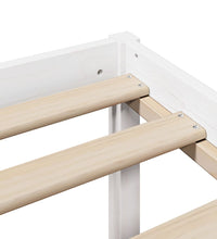 Seniorenbett mit Kopfteil ohne Matratze Weiß 150x200 cm