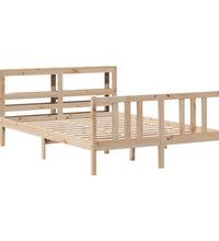 Bettgestell mit Kopfteil ohne Matratze 150x200 cm