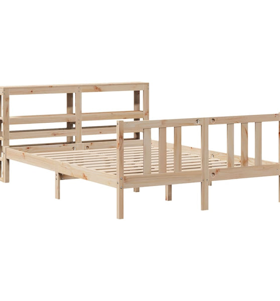 Bettgestell mit Kopfteil ohne Matratze 150x200 cm