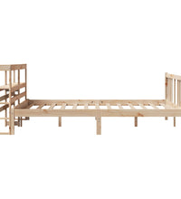 Bettgestell mit Kopfteil ohne Matratze 150x200 cm