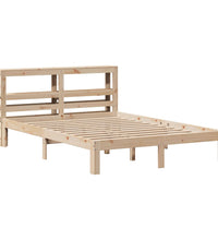 Bettgestell mit Kopfteil ohne Matratze 140x190 cm