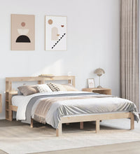 Bettgestell mit Kopfteil ohne Matratze 140x200 cm