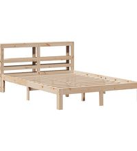 Bettgestell mit Kopfteil ohne Matratze 150x200 cm