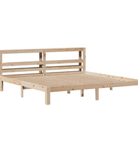 Bettgestell mit Kopfteil ohne Matratze 180x200 cm