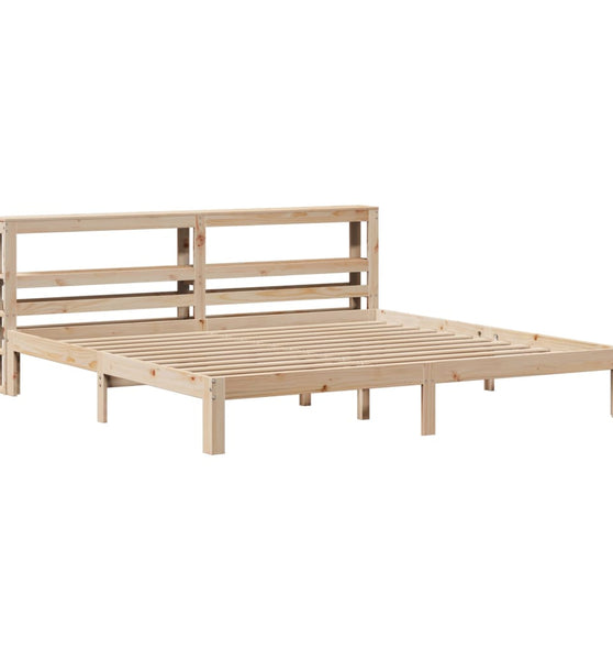 Bettgestell mit Kopfteil ohne Matratze 180x200 cm