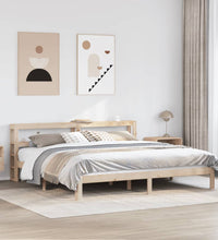 Bettgestell mit Kopfteil ohne Matratze 180x200 cm