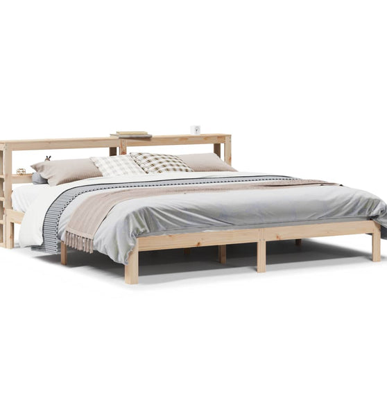 Bettgestell mit Kopfteil ohne Matratze 180x200 cm