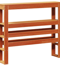 Massivholzbett ohne Matratze Wachsbraun 90x190 cm Kiefernholz