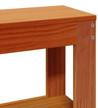 Massivholzbett ohne Matratze Wachsbraun 140x190 cm Kiefernholz