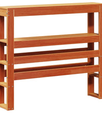 Massivholzbett ohne Matratze Wachsbraun 90x200 Kiefernholz