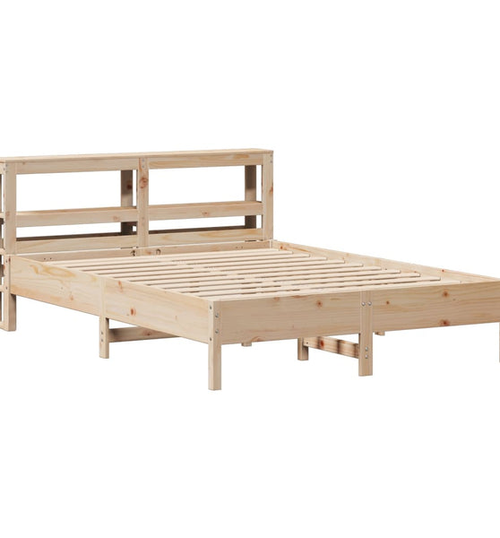 Massivholzbett ohne Matratze 150x200 cm Kiefernholz