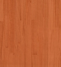 Massivholzbett ohne Matratze Wachsbraun 120x200 cm Kiefernholz