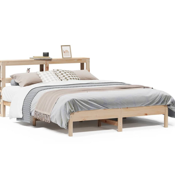 Massivholzbett ohne Matratze 140x190 cm Kiefernholz