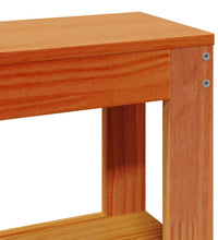 Massivholzbett ohne Matratze Wachsbraun 75x190 cm Kiefernholz