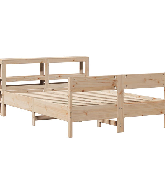 Massivholzbett ohne Matratze 150x200 cm Kiefernholz