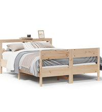 Massivholzbett ohne Matratze 150x200 cm Kiefernholz