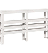 Massivholzbett ohne Matratze Weiß 150x200 cm Kiefernholz