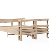 Massivholzbett ohne Matratze 140x200 cm Kiefernholz