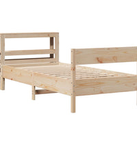 Massivholzbett ohne Matratze 100x200 cm Kiefernholz